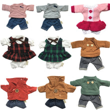 Load image into Gallery viewer, 1pc Doll Clothes for 30cm Le Sucre Rabbit Bear Plush Toys Sweater Skirt Dress Couple Suit for 1/6 BJD Dolls Gifts for Girls